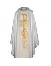 Chasuble with Alpha and Omega pattern embroidered belt