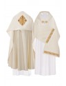 Embroidered veil cross - gold (H2)