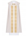 Embroidered cope, richly embroidered - ecru (3H)
