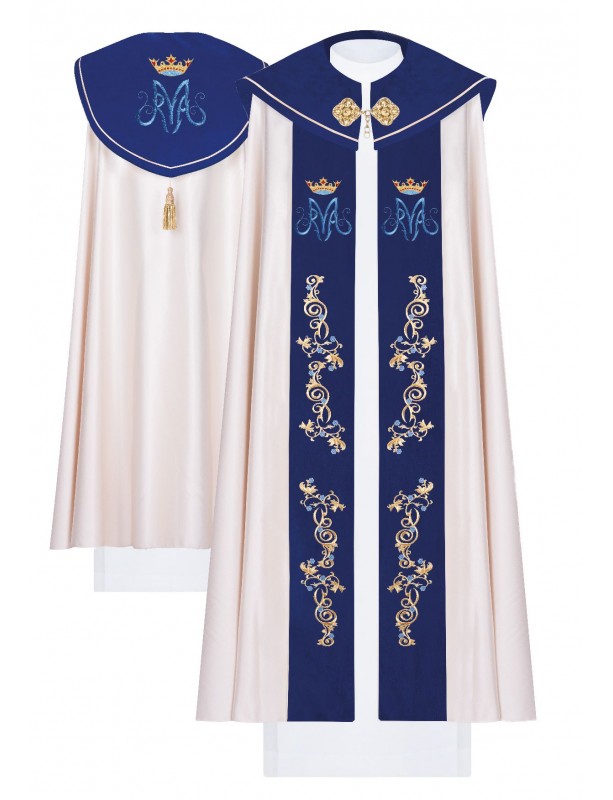 Embroidered Marian cope, embroidered on velvet (15H)