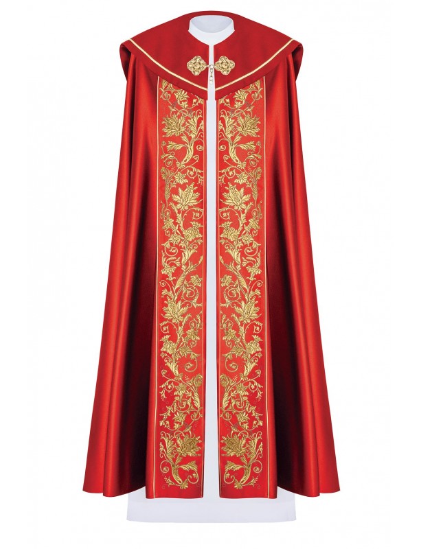 Cope richly embroidered, chalice - red (16H)