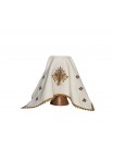 Embroidered chalice veil - IHS (12)