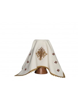 Embroidered chalice veil - IHS (12)