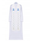 Embroidered ecru stole, Marian (1H)