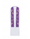 Embroidered purple priest's stole (5H)