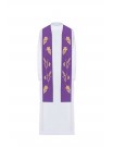 Embroidered purple priest's stole (5H)