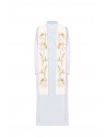 Embroidered ecru priest's stole (6H)