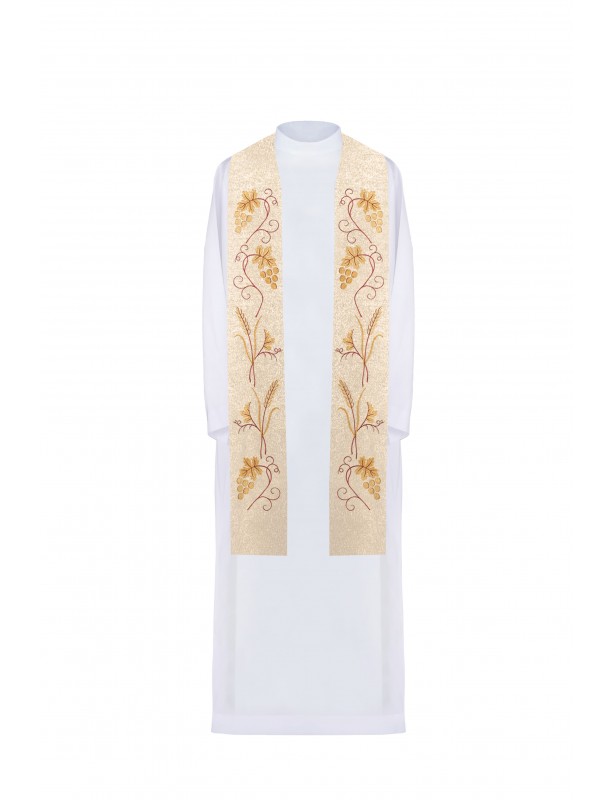 Embroidered gold priest's stole (9H)