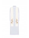 Embroidered ecru priest's stole (10H)