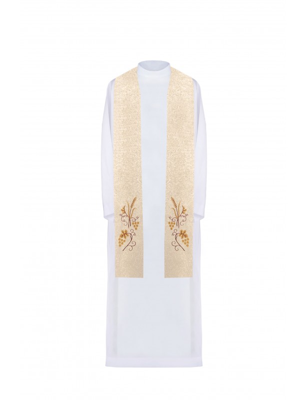 Embroidered gold priest's stole (13H)