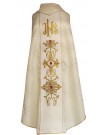 Chasuble ecru rosette Christmas, decorative stones (6)