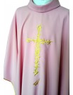 Pink chasuble with cross of thorns