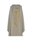 Chasuble with computer-embroidered belt - rosette