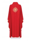 Chasuble with embroidered cross - red (H187)