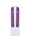 Purple stole with embroidered IHS (23H)