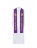 Étole violette avec IHS brodé (23H)