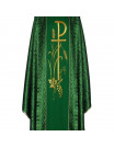 Chasuble with computer-embroidered belt - rosette