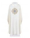 Marian chasuble embroidered - ecru (H191)