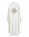 Marian chasuble embroidered - ecru (H191)