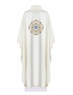 Marian chasuble embroidered - ecru (H191)