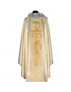 Catholic Chasuble with Cross Symbol and Wheat Embroidery