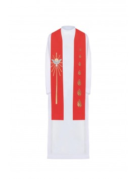 Embroidered stole, Holy Spirit and tongues of fire (32H)