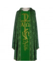 Catholic Chasuble with Cross Symbol and Wheat Embroidery