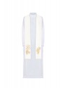 IHS embroidered ecru stole (48H)