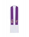 IHS embroidered purple stole (50H)