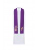 Étole violette brodée IHS (50H)