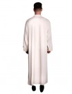 Priest alb white, linen, natural weave - LINEN (H6)