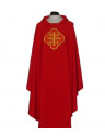 Chasuble with embroidered pattern - Jerusalem cross