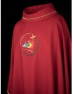 Embroidered red chasuble Peregrinantes in Spem (3) - JUBILEE ROME 2025