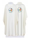 Chasuble in white - Jubilee 2025 (Pilgrims of Hope) - inscription in Latin