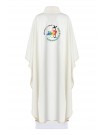 Chasuble in white - Jubilee 2025 (Pilgrims of Hope) - inscription in Latin