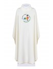 Chasuble in white - Jubilee 2025 (Pilgrims of Hope) - inscription in Latin