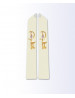 Étole écrue avec motif eucharistique