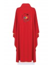 Chasuble in red - Jubilee 2025 (Pilgrims of Hope) - inscription in Latin