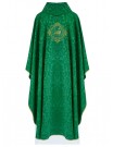 Embroidered green chasuble, Jubilee 2025 - Peregrinantes in Spem, Latin inscription (5)