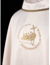 Embroidered chasuble, shiny fabric - Jubilee 2025 - Peregrinantes in Spem, Latin inscription (7)