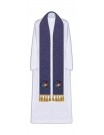 Embroidered purple stole Jubilee 2025 (Peregrinantes in Spem)