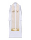 Embroidered stole, shining fabric-Jubilee 2025 (Peregrinantes in Spem)