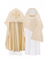 Voile liturgique, croix brodée - doré (42)