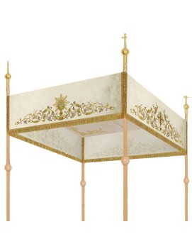 Eucharistic Procession Canopy – Ornate with Gold Fringe