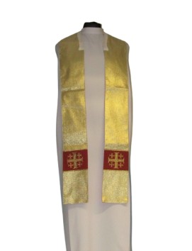 Gold stole, Jerusalem cross