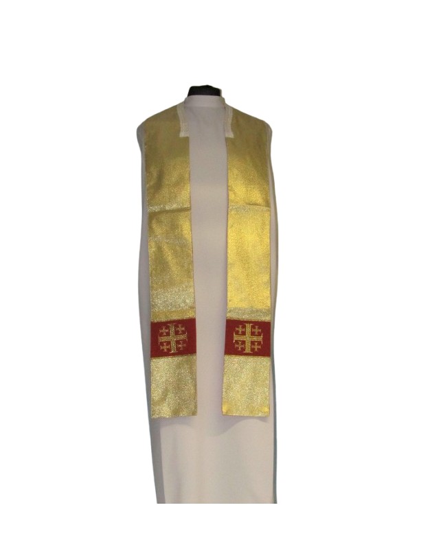 Gold stole, Jerusalem cross