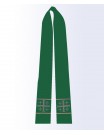 Green stole with the Jerusalem cross