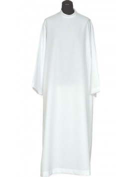 Alb stretch with pleats and a zipper up to the shoulder - 182 cm (71.7 inches)