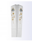 Priest Stole with Gold Marian Sing and Rose Embroidery