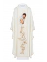 Embroidered chasuble, ecru - Christmas